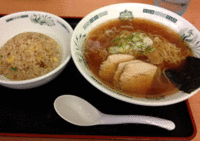 「中華そば　半チャーハンセット（620円）」@日高屋 西新宿1丁目店の写真