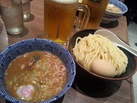 「得製つけめん￥1050＋ｿﾗﾏﾁ限定生ビール￥600」@六厘舎TOKYO ソラマチ店の写真