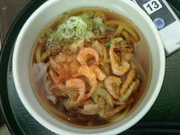 「かき揚げうどん６８０円」@尼御前サービスエリア（上り線）の写真