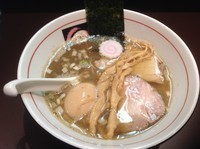 「【限定】焼き干し中華そば＋味玉　900円」@おおぜき中華そば店の写真