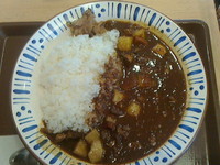 「旨ポークカレー大盛550円」@すき家 山形城西店の写真