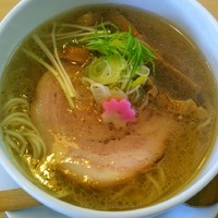 「塩らーめん　７５０円　＋　柚子香油　５０円」@麺処 春の風の写真