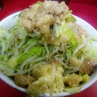 「小なめラーメン（麺半分）　６００円」@ラーメン二郎 茨城守谷店の写真