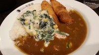 「エビとあったか野菜カレー～ホワイトソース仕立て～+フィッシュ」@カレーハウスCoCo壱番屋 JR鳳駅前店の写真