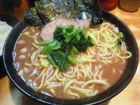 「ラーメン（大）￥850＋サービスライス￥0」@横浜家系らーめん 武道家の写真