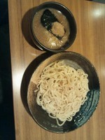 「つけめん(大盛)(あつもり)＋味付玉子＋自家製ネギタレ水餃子」@麺や 桜木の写真