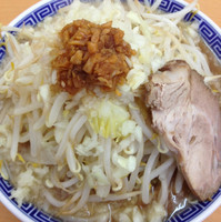 「ふじ麺＋中盛200g／脂マシ（680円）」@勝神角ふじの写真