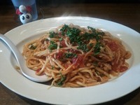 「【アキラ式パスタ】バラトマガーリック（並）」@ラーメンアキラの写真