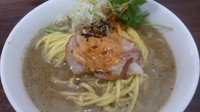 「肝トロ煮干しラーメン+大盛り+ごはん」@ラーメン愉悦処 似星の写真