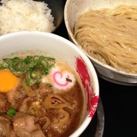 「肉玉つけ麺＋半ライス」@肉玉蕎麦 おとど 北松戸総本山の写真