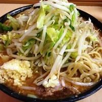 「味噌ラーメン（カタメ，ニンニク）」@ラーメン二郎 京成大久保店の写真