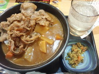 「牛カルビ焼カレー（こく旨）580円」@吉野家 尾久橋通り舎人店の写真