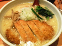 「とんかつ味噌らーめん＋小ライス（60円）」@札幌らーめん 北の大地の写真