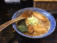 「濃厚狼煙らーめん大盛り（細麺）￥830」@狼煙 〜NOROSHI〜の写真