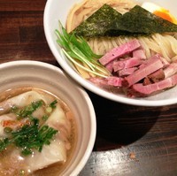 「【限定】カムイつけ（あえつけVer.）＋鮭ワンタン」@麺や 蒼 AOIの写真