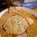 豚骨醤油ラーメン大盛り（味濃いめ、背アブラ多め）