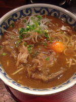 「牛すじ煮込みラーメン(限定)」@らー麺屋 バリバリジョニーの写真