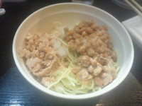 「和え玉 150円+納豆　50円」@中華ソバ 伊吹の写真