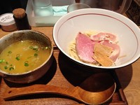 「元 ×JUNK の清湯鶏塩つけ麺 +α の変玉！」@麺と心 7の写真