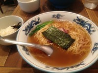 「支那ソバ＋ムギゴハン（サービス）」@松波ラーメン店の写真