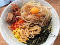 「贅沢汁なし野郎」@野郎ラーメン 菊川店の写真