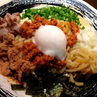 「辛シビ肉味噌まぜそば」@麺や 虎徹の写真