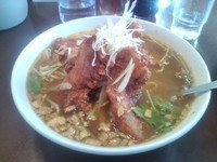 「豚塩カレーラーメン」@馬鹿旨の写真