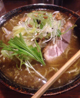 「味噌ラーメン+大盛り+スタミナ丼セット」@中華麺家 まんまるの写真
