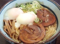 「油そば温玉ダブル」@中華蕎麦 はし本の写真