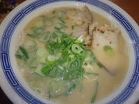 「らーめん定食(小)(670円)(カタ)替玉(100円)(カタ」@名島亭の写真