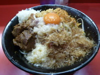 「まぜそば（カラメ以外全マシ）+タマネギＷ」@麺屋 桐龍の写真