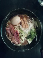 「焦がし特濃ラーメン＋煮玉子」@麺家 うえだの写真