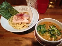 「【1月限定】フフフ濃厚みそつけそば 800円　あつもり」@鶏そばムタヒロの写真