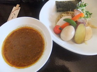 「カレーつけ麺（小）（780円）（お茶漬け・アイス付）」@麺屋 波 WAVEの写真