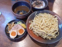 「和屋つけ麺、大盛り、サービスそぼろご飯」@らーめん和屋の写真