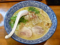 「濃厚鶏白湯らーめん（こってり）750円」@濃厚鶏白湯らーめん 麺屋一楽の写真