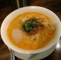 「担々麺＋半熟煮玉子」@創作麺工房 鳴龍の写真