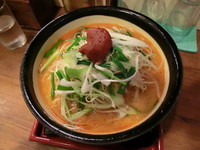 「辛味噌ラーメン（￥900）」@肉そば家 笑梟の写真