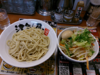 「辛野菜つけ麺・１辛・大盛＋味玉」@つけ麺 津気屋 西川口店の写真