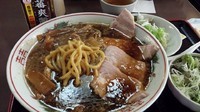 「新高井田風中華そば　メンマ増背脂増　600円」@宮崎郷土料理 どぎゃんの写真
