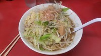 「小ラーメン（600円）＋麺少な目＋ヤサイニンニクアブラ」@ラーメン二郎 環七一之江店の写真