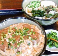 「日替わりメニュー（カツ丼＋冷うどん）」@讃岐うどん処 成味の写真