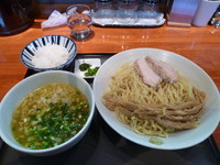 「鶏塩つけ麺880円　お茶漬けセット」@中華そば 輝羅の写真