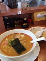 「味噌ラーメン＆半チャーハンセット」@幸楽苑 平店の写真