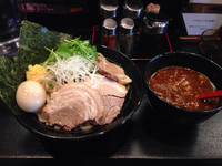 「まるやつけ麺（辛味噌）大盛り980円」@ラーメン まるやの写真