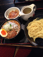 「ちょい辛味噌つけ麺➕ミニチャーシュー丼（おすすめセット）」@麺や紅丸 本店の写真