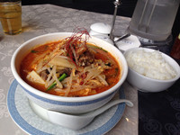 「牛筋クッパ湯麺＋ライス」@中華麺房 Covo Caldoの写真