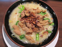 「もつらーめん+替玉　「780円+120円」」@博多らーめん 清水屋 姫宮店の写真