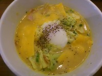 「【冬の限定】ホワイトチーズカレーらーめん ￥860」@越後秘蔵麺 無尽蔵 ふじみ野家の写真