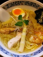 「【1日限定】真鯛と伊勢海老の豊潤塩らぁめん880円」@麺処 夏海の写真